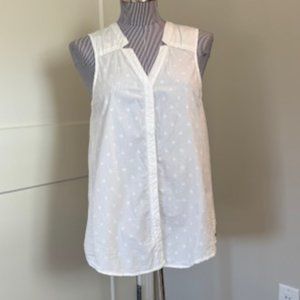 Hartley Sleeveless White Blouse (S/P)